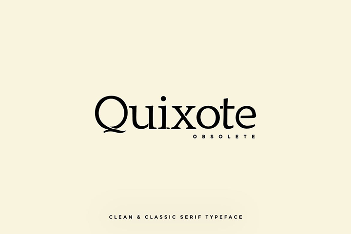 Example font Quixote Obsolete #1